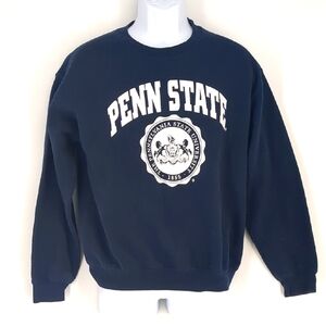 Vintage Penn State University Navy Blue White Crewneck Sweatshirt Medium